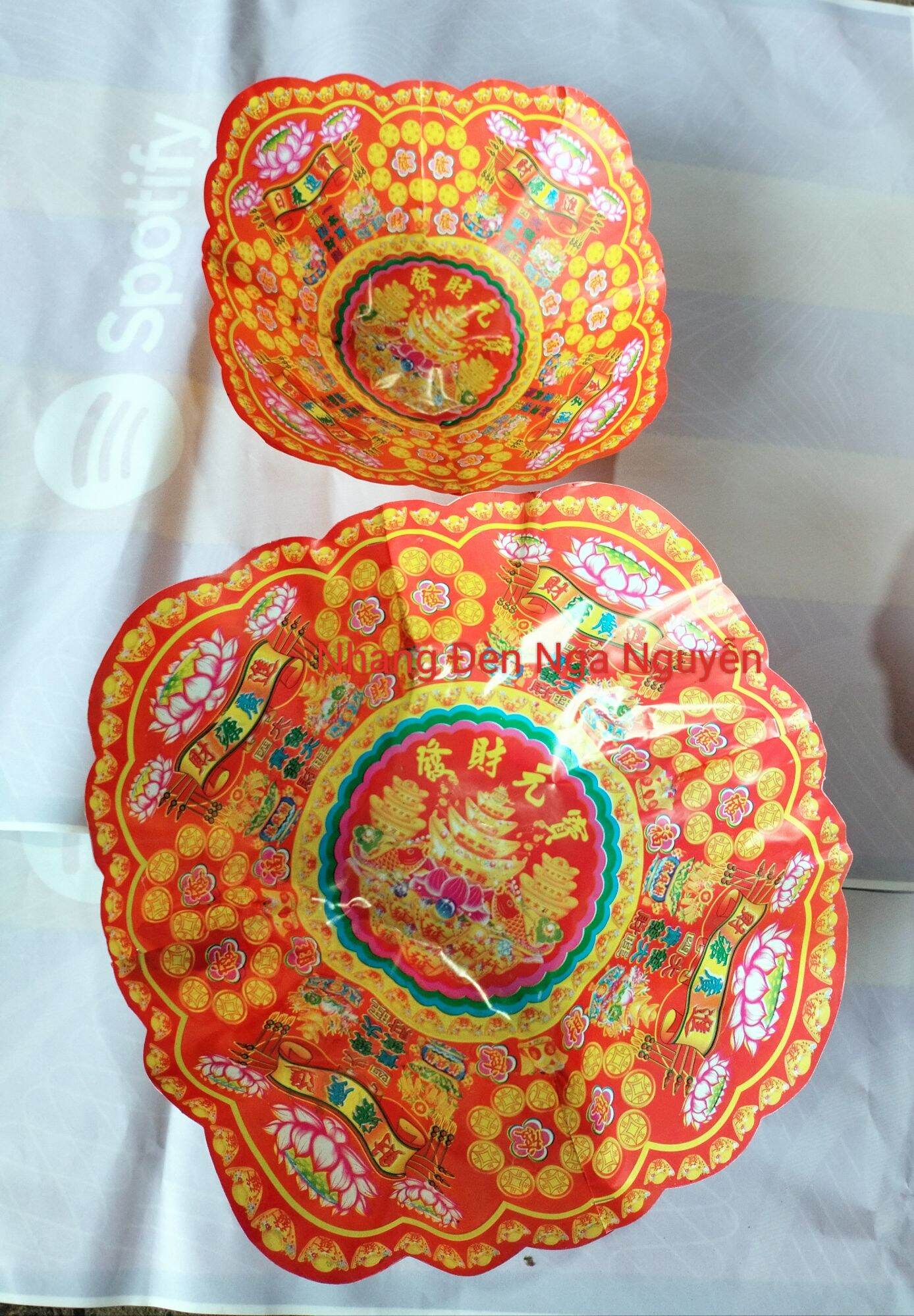 (10 cái)Thuyền Giấy Hoa Sen/Xuồng bông giấy cúng