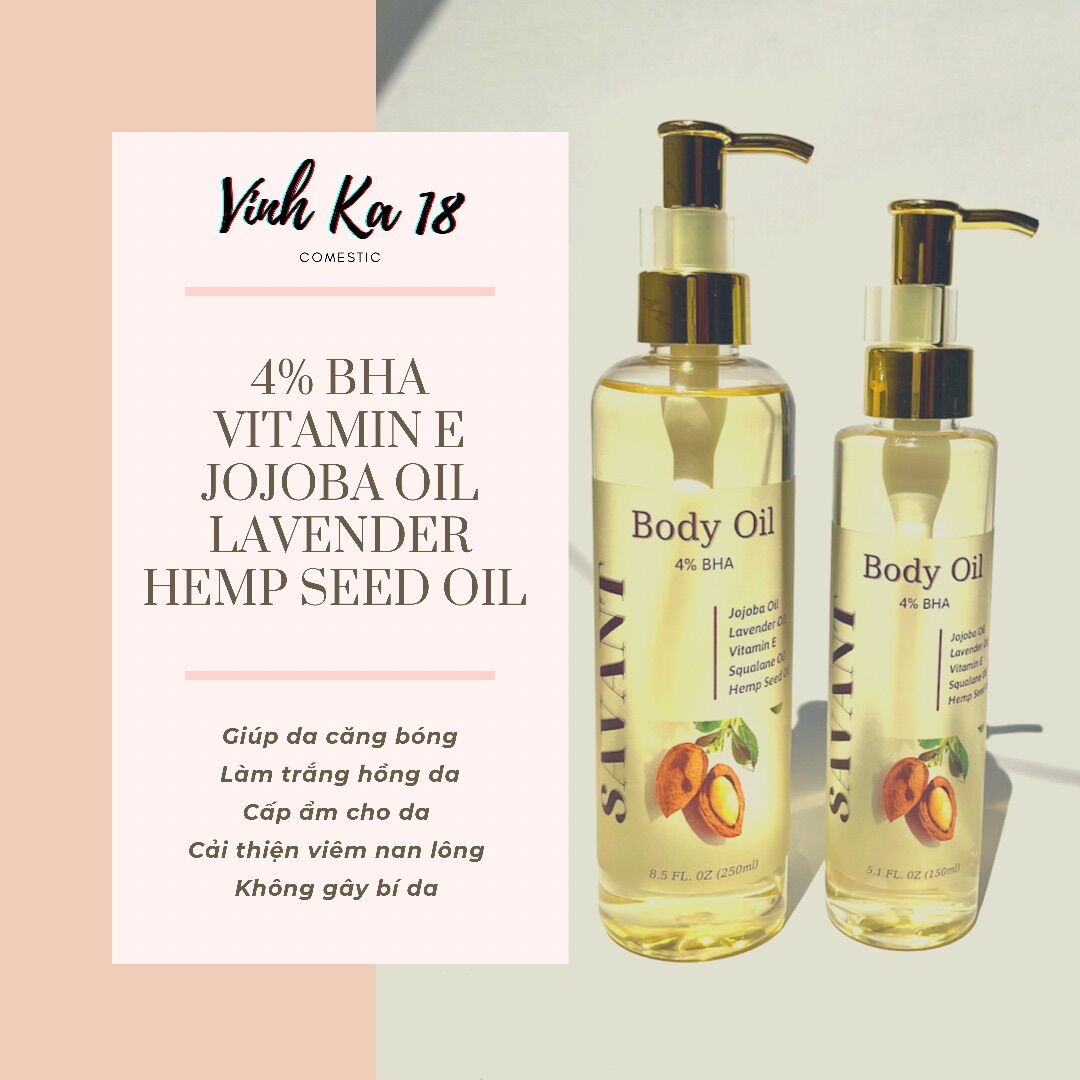 [4%BHA] Body Oil Dưỡng Trắng Da SAVANT