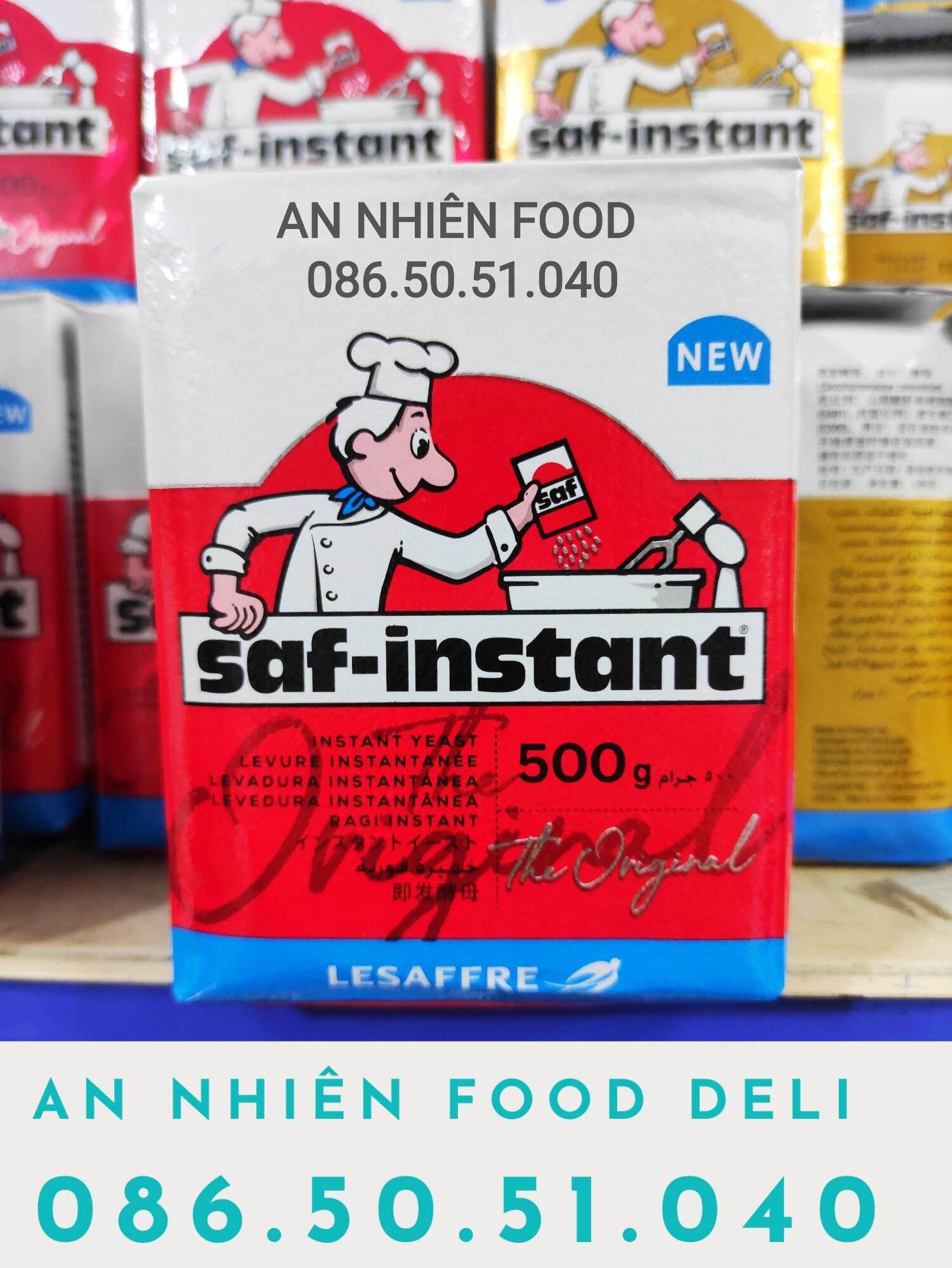Men nở làm bánh bột nở đỏ hiệu đầu bếp saf instant 500g