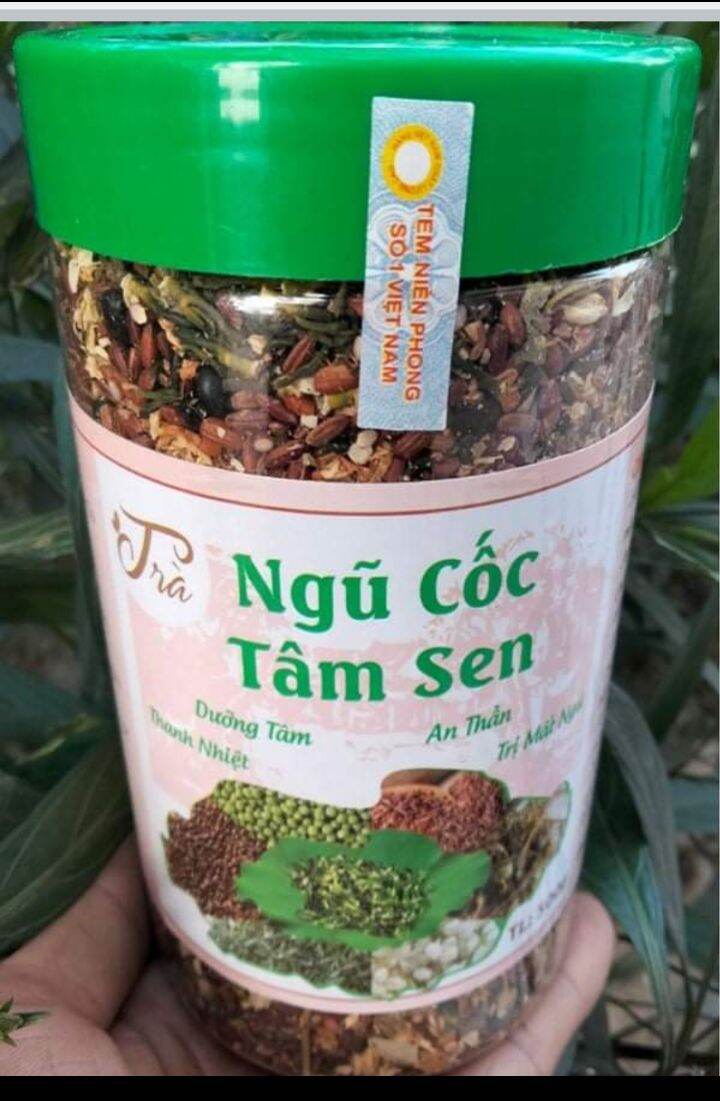 Trà Ngũ Cốc Tâm Sen - Thanh Nhiệt Mát Gan Giảm Mỡ Máu [ Hộp 500G]