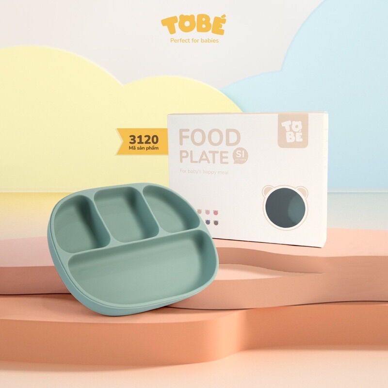 Khay ăn dặm Eco silicone To Bé