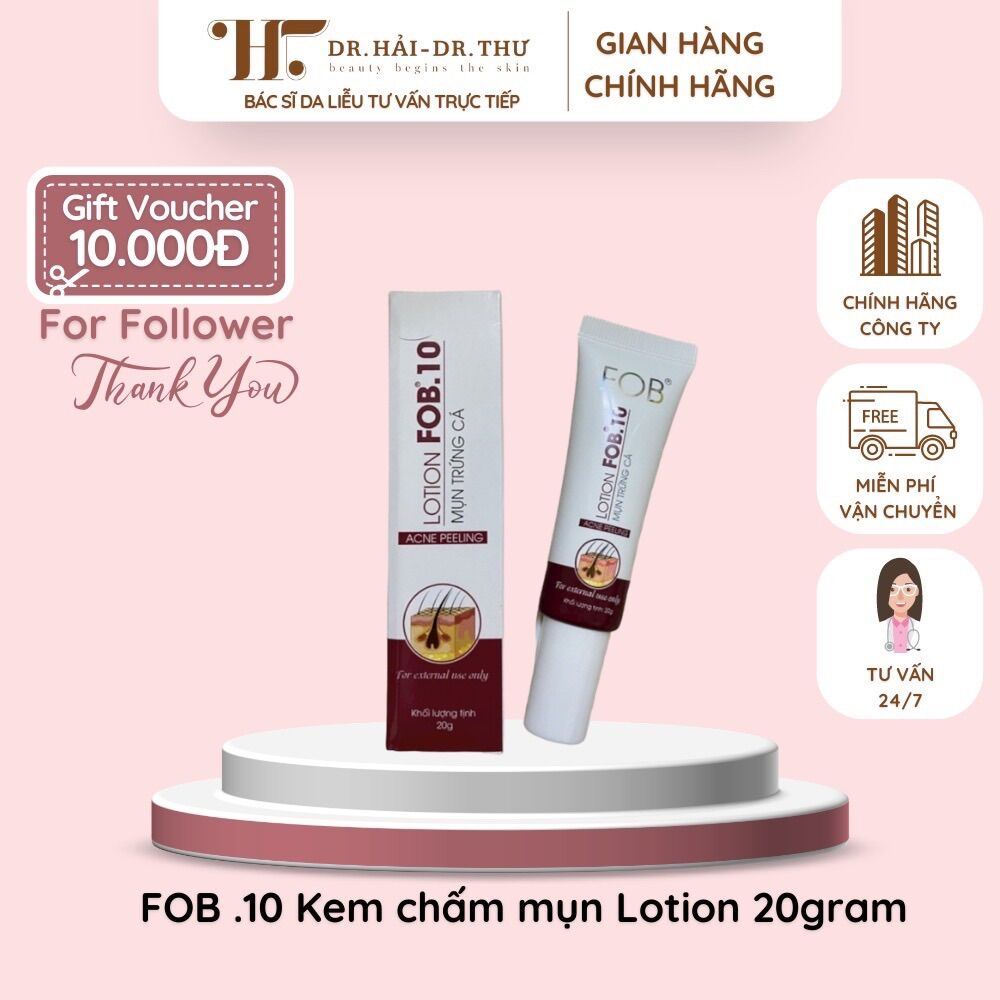 👩🏻‍⚕️[CHÍNH HÃNG] FOB .10 Kem chấm mụn Lotion