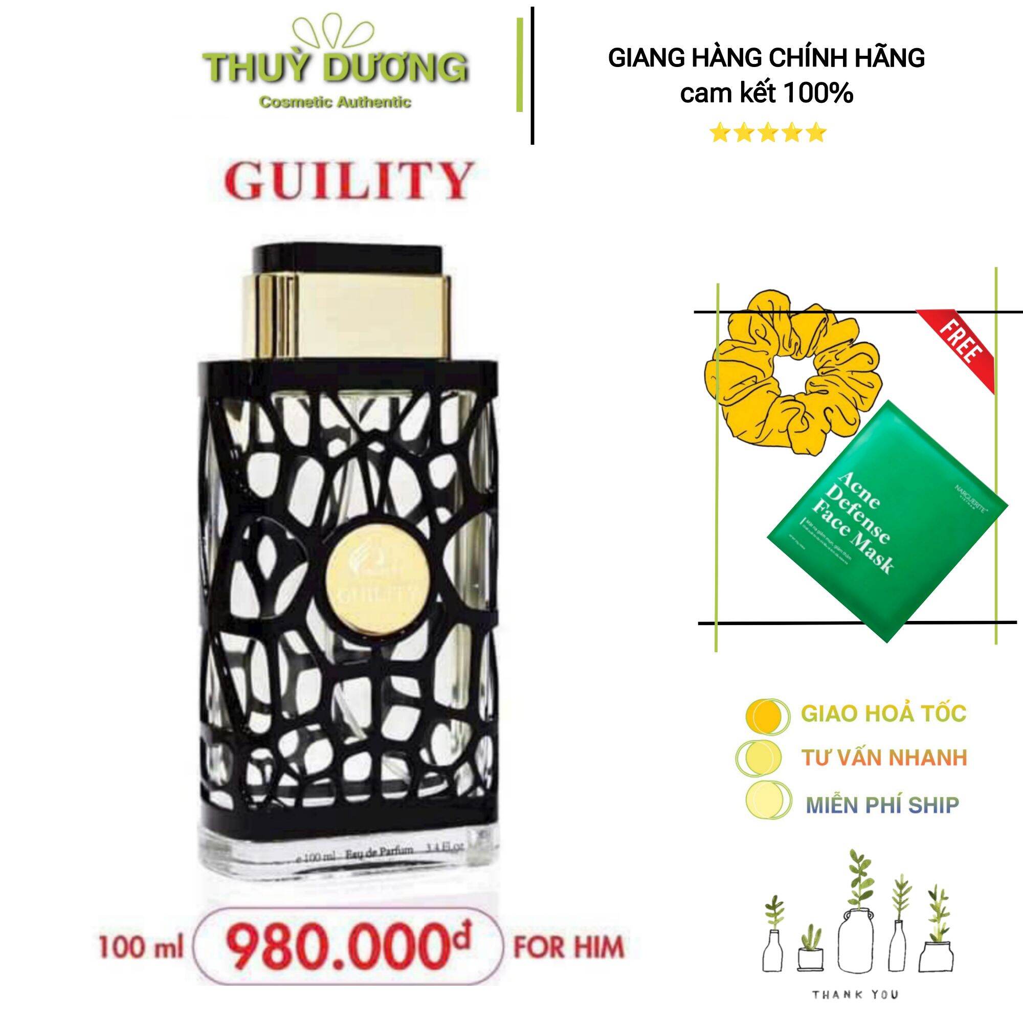 Nước hoa nam Guilty 100ml charme phiên bản mới
