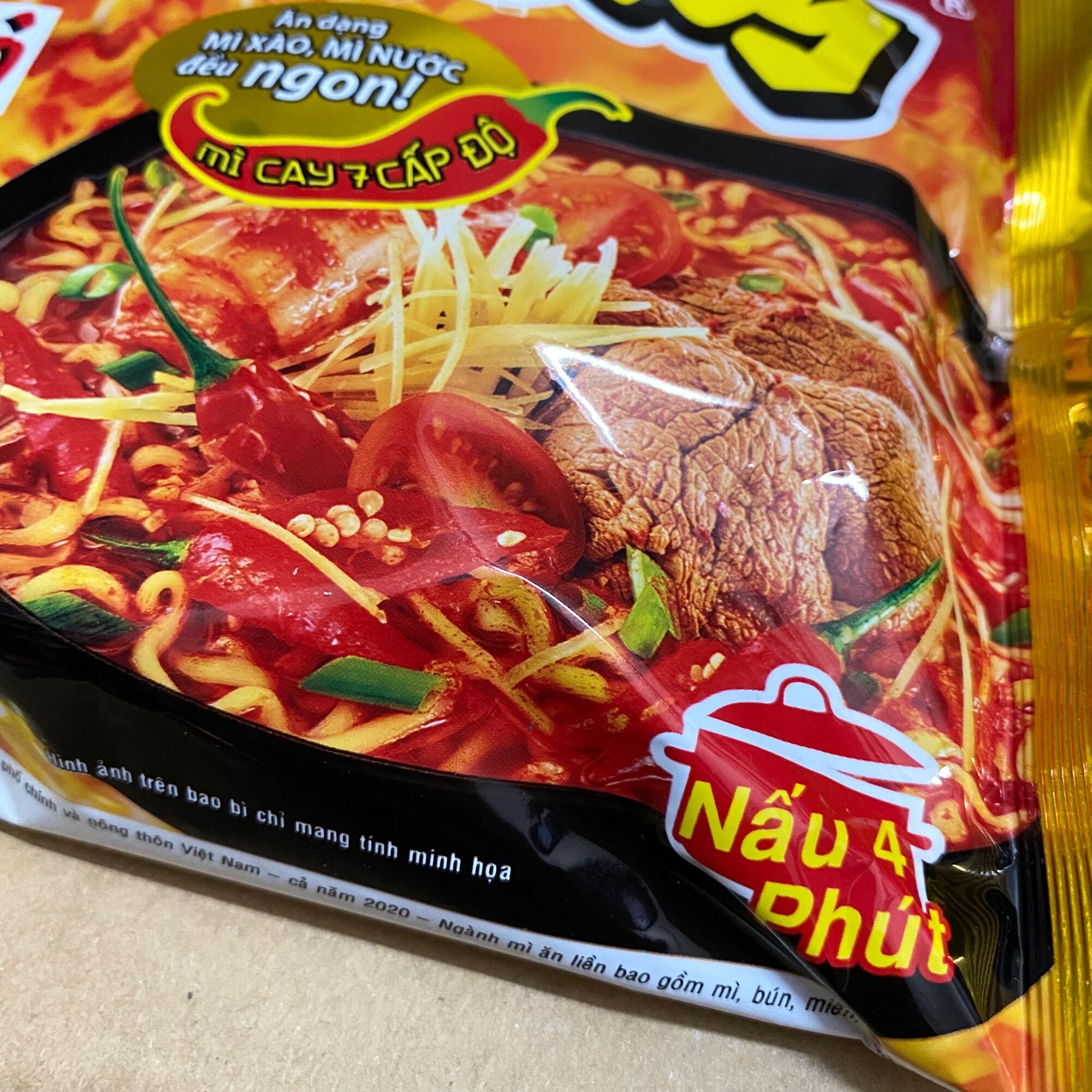 [129g][Khô][Nước ][Bò] Gói Mỳ SiuKay AceCook