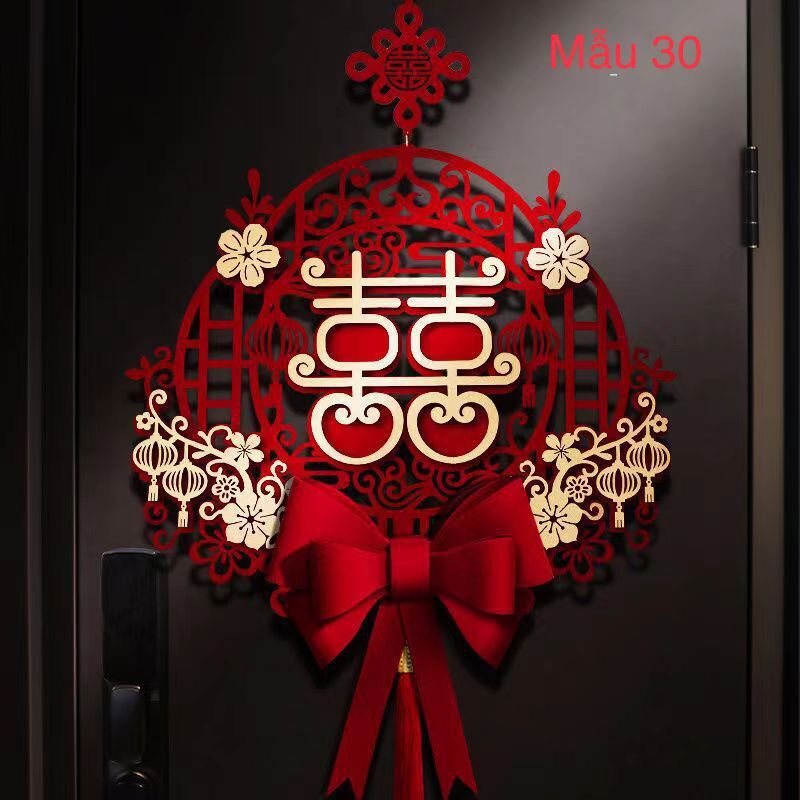 Set trang trí cửa phòng cưới, phòng tân hôn