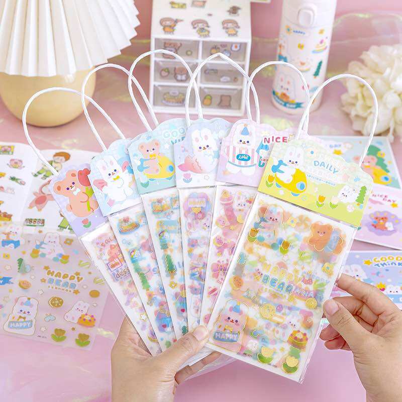 Sticker giỏ xách (3 tấm)