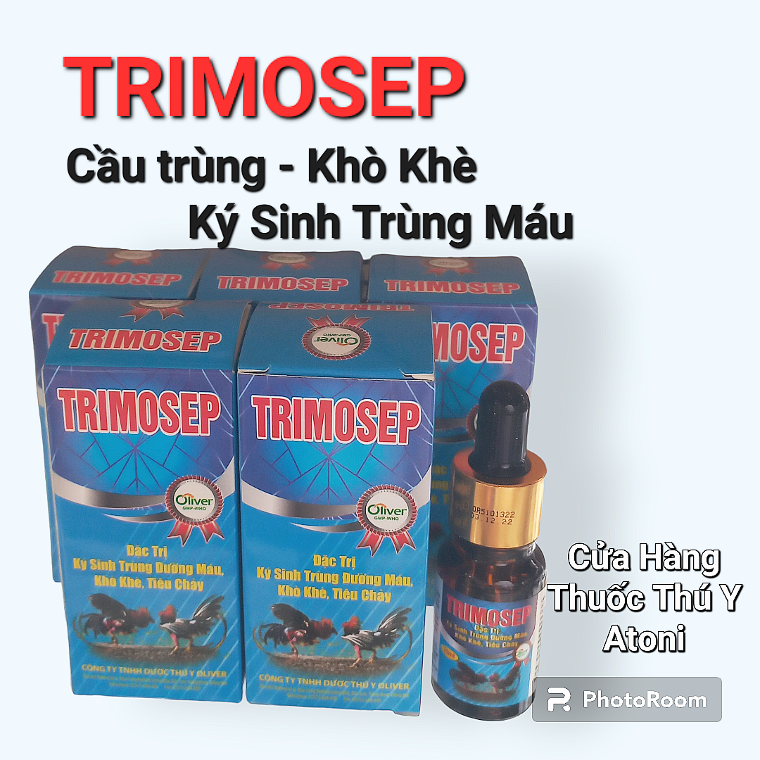 Trimosep ký sinh trùng máu, khò khè cho gà chọi