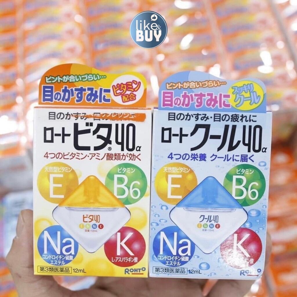 Nước Mắt ROHTO hàng nhập khẩu Nhật Bản dưỡng mắt, giúp mắt khoẻ giảm mờ mắt, mỏi mắt ngăn ngừa cận thị