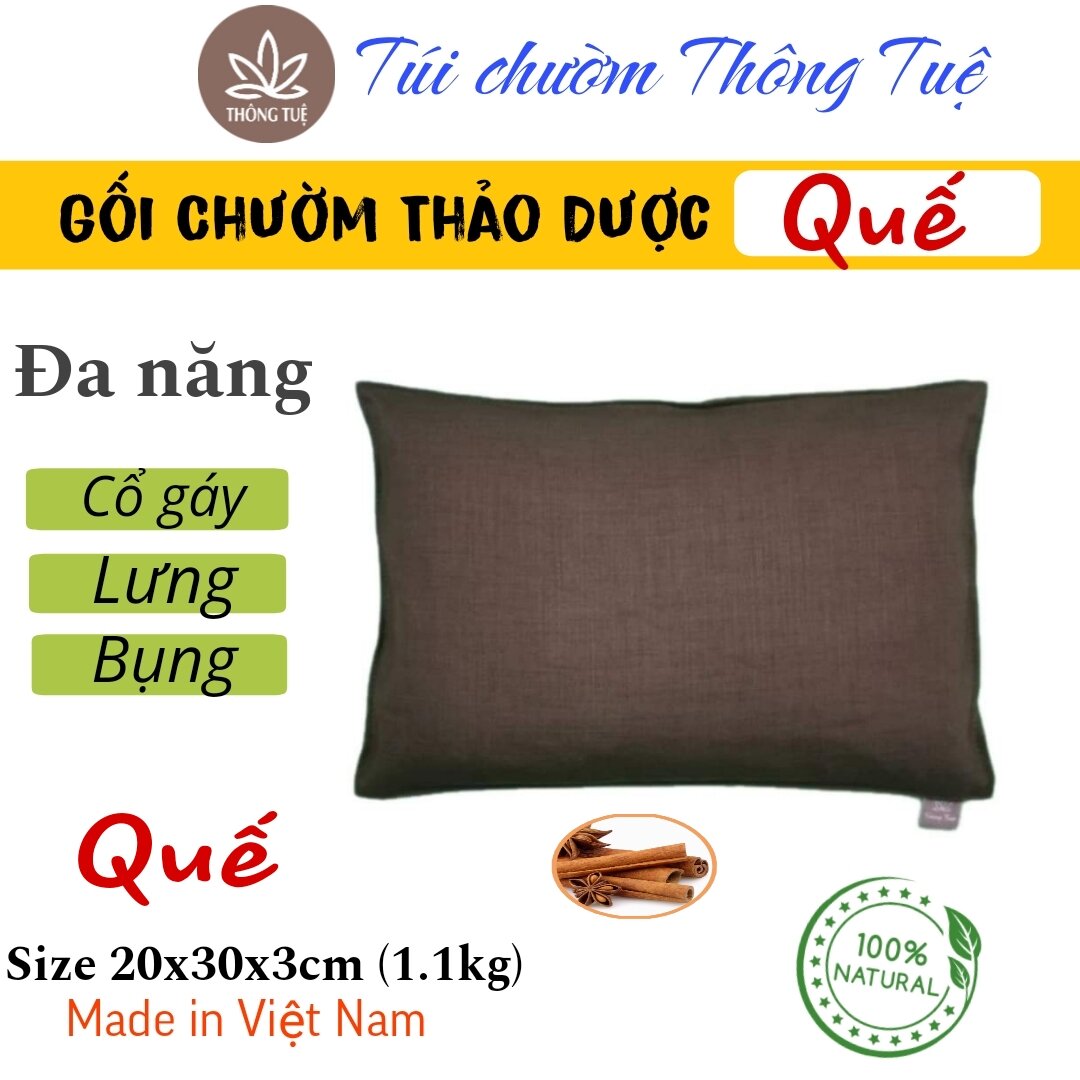 Gối chườm nóng thảo dược QUẾ - Túi chườm thảo dược QUẾ