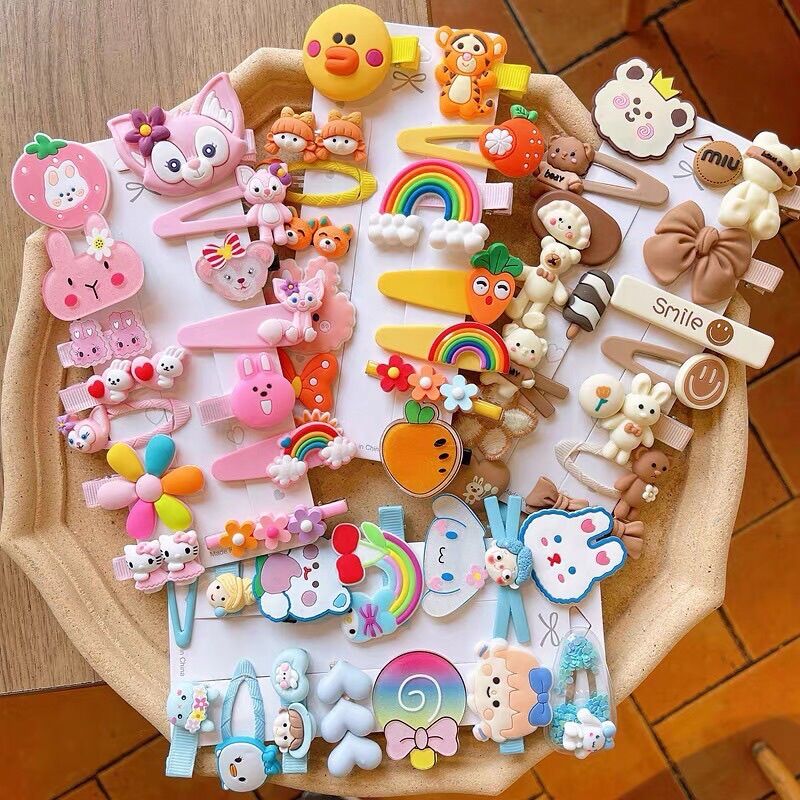 Set 14 kẹp tóc xinh xắn cho bé gái