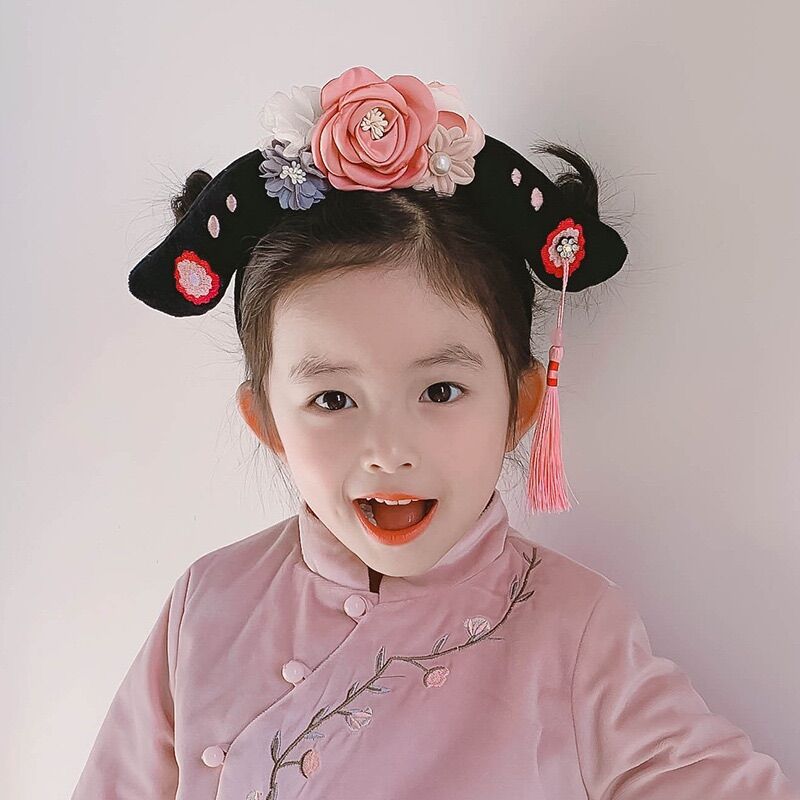 Bờm tóc hoàn châu cách cách cho bé gái