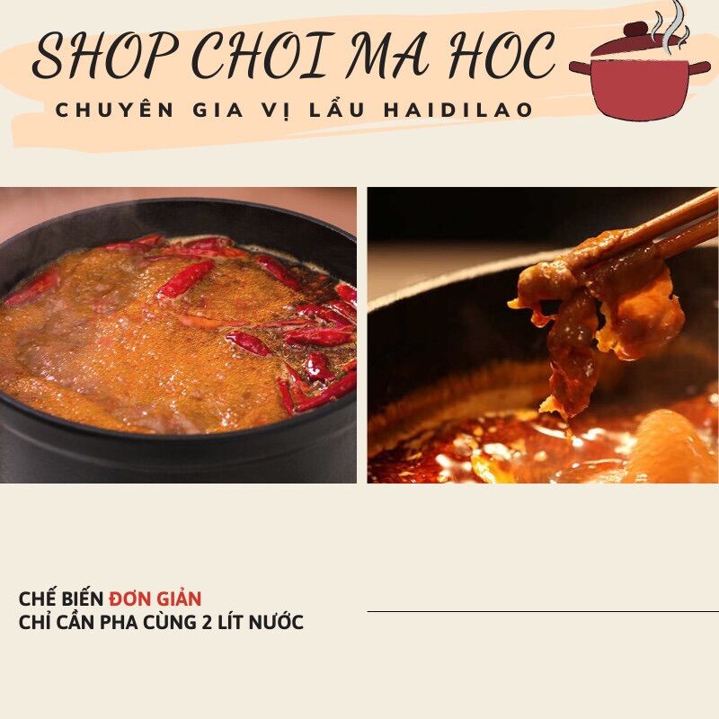 Cốt lẩu tê cay Haidilao 500g