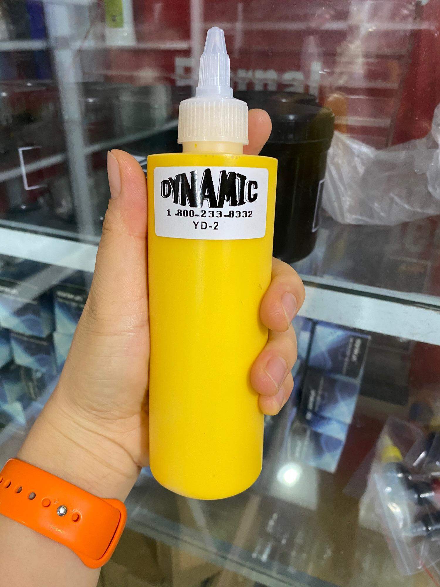 Mực tập xăm Dynamic màu vàng