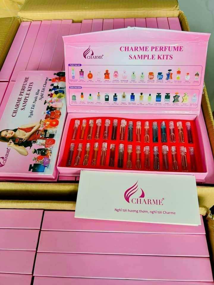 Bộ Test Nước Hoa Charme 30 mùi(dạng chấm)