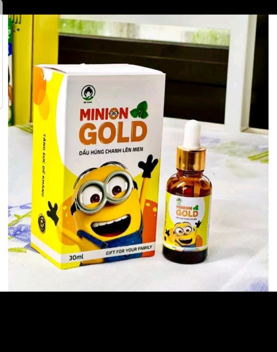 Dầu húng chanh Minion Gold Trẻ Sơ Sinh & Trẻ Nhỏ  Chăm sóc sức khỏe cho Trẻ Vitamin Mẹ & Bé  Đồ dùng cho bé An toàn cho bé