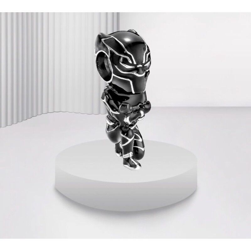 CHARM PAN ALE MARVEL THE EVENGERS BLACK PANTHER BẠC S925