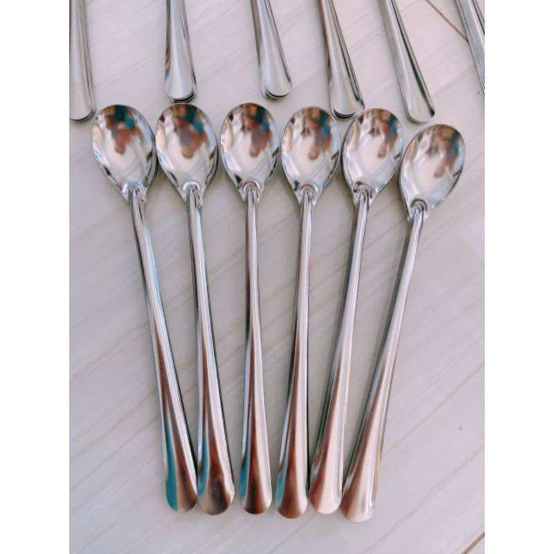 💥 Sỉ_ 50 Muỗng Cà Phê inox, Loại Dài (dài 19cm)