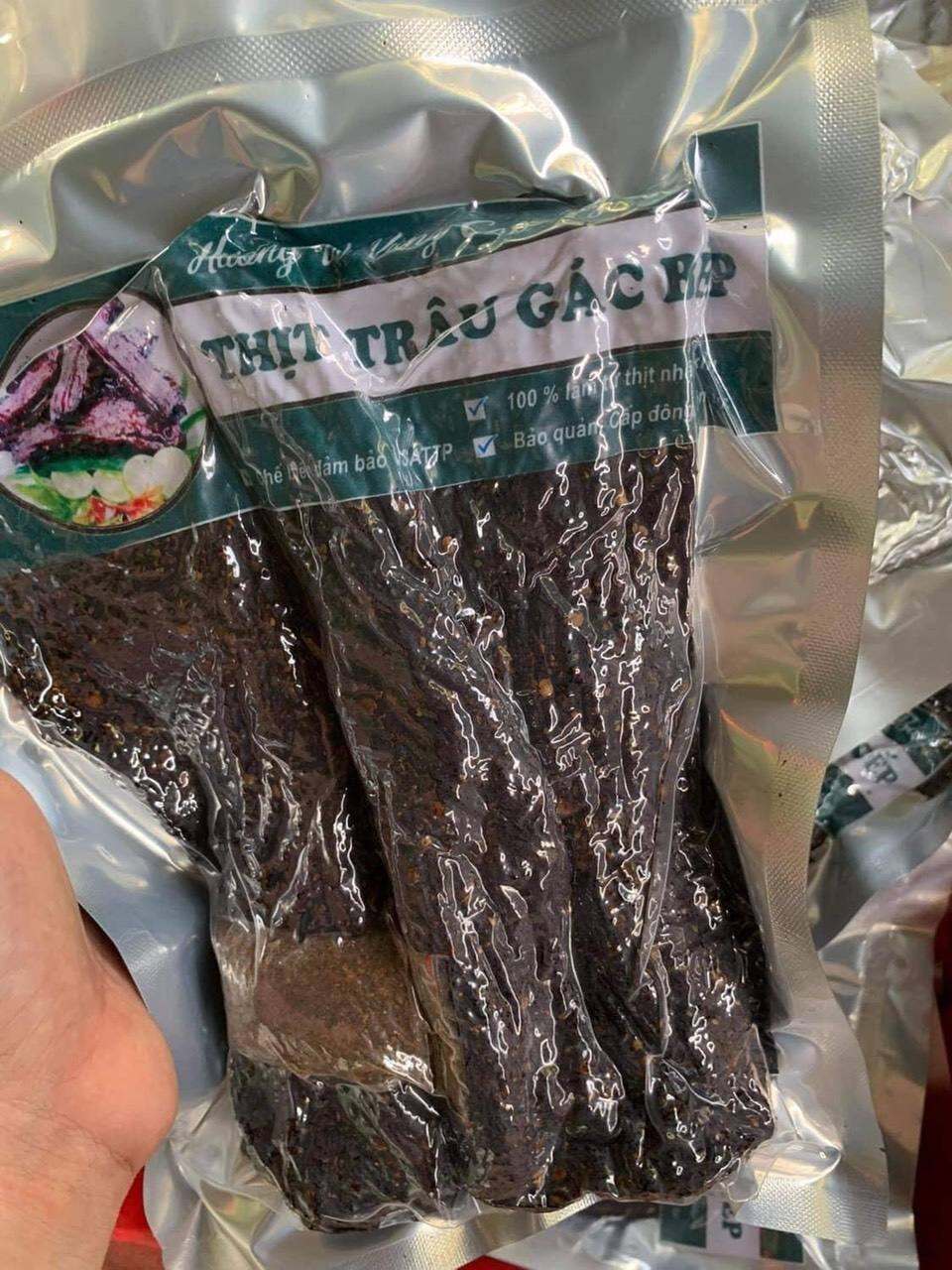 Thịt trâu gác bếp Hà Giang đặc sản núi rừng hương vị đặc trưng của dân tộc Tây Bắc Thơm Mùi Hạt Dổi Mắc Khén Gói 1KG