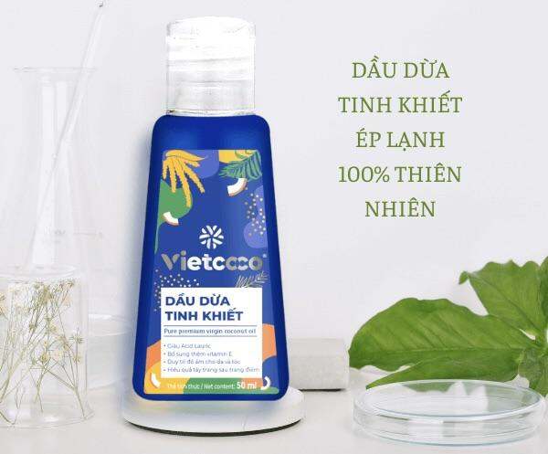 Dầu Dừa Tinh Khiết Mỹ Phẩm Vietcoco 50ml