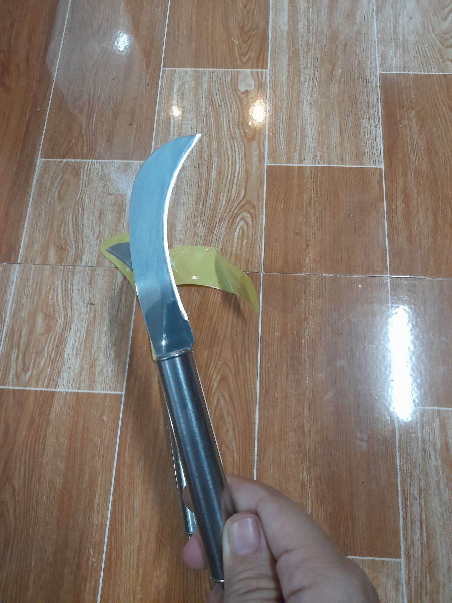 dao cắt chuối cán inox