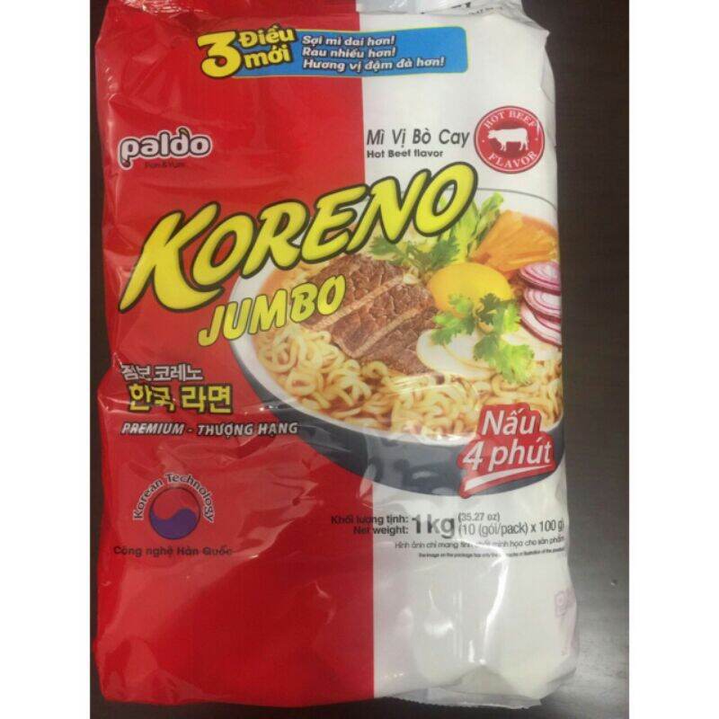 BỊCH 10 GÓI MÌ KORENO HÀN QUỐC CÁC VỊ(GIAO MÀU NGẪU NHIÊN)