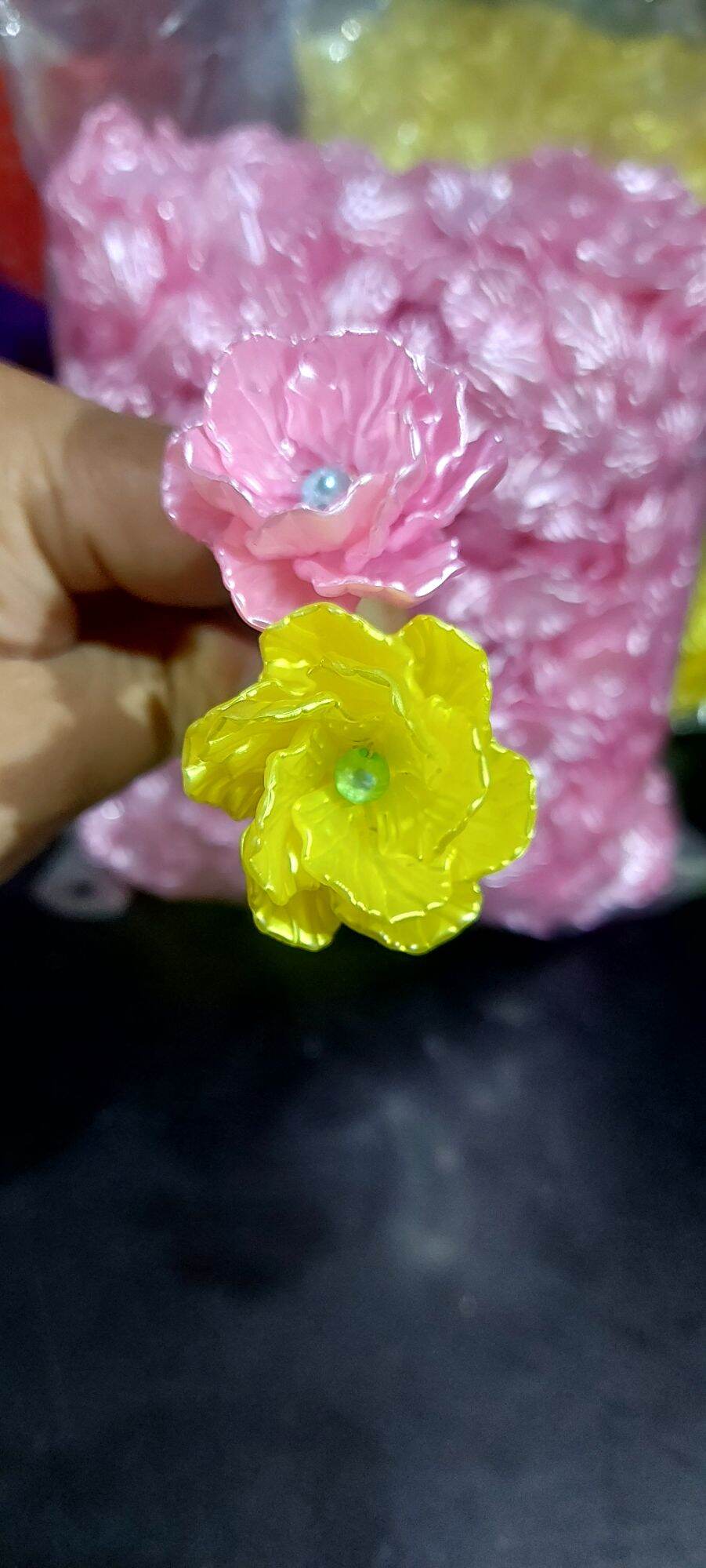 Cánh Hoa hồng nhỏ 1,7cm Hạt Acrylic