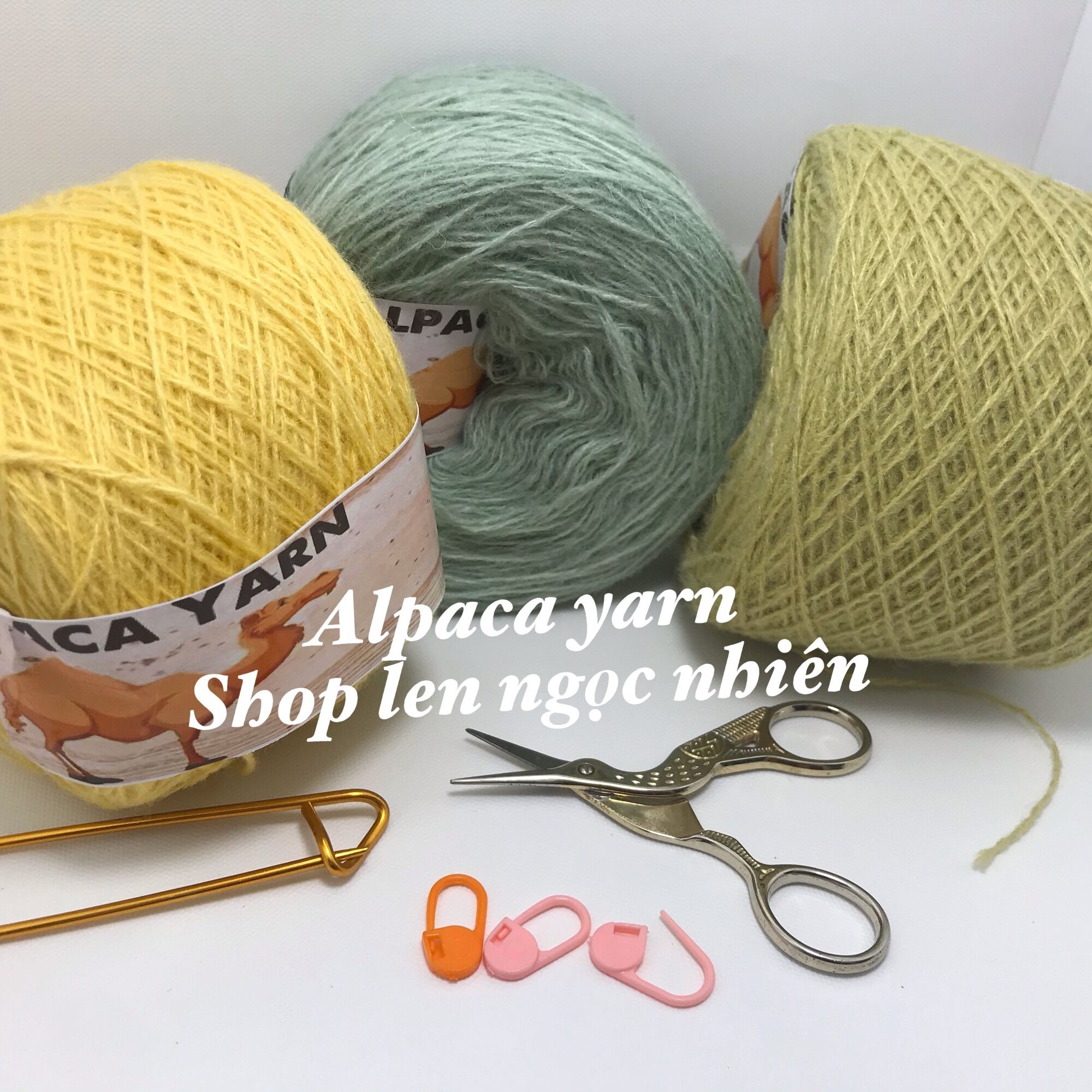 Len Alpaca mềm,  xốp  và vô cùng nhẹ .
