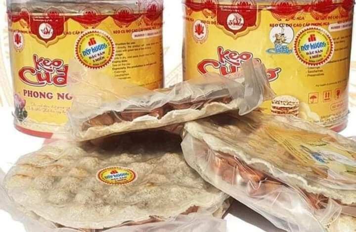 Kẹo cu đơ phong nga chính gốc loại 600g combo 2 hộp 10 tấm