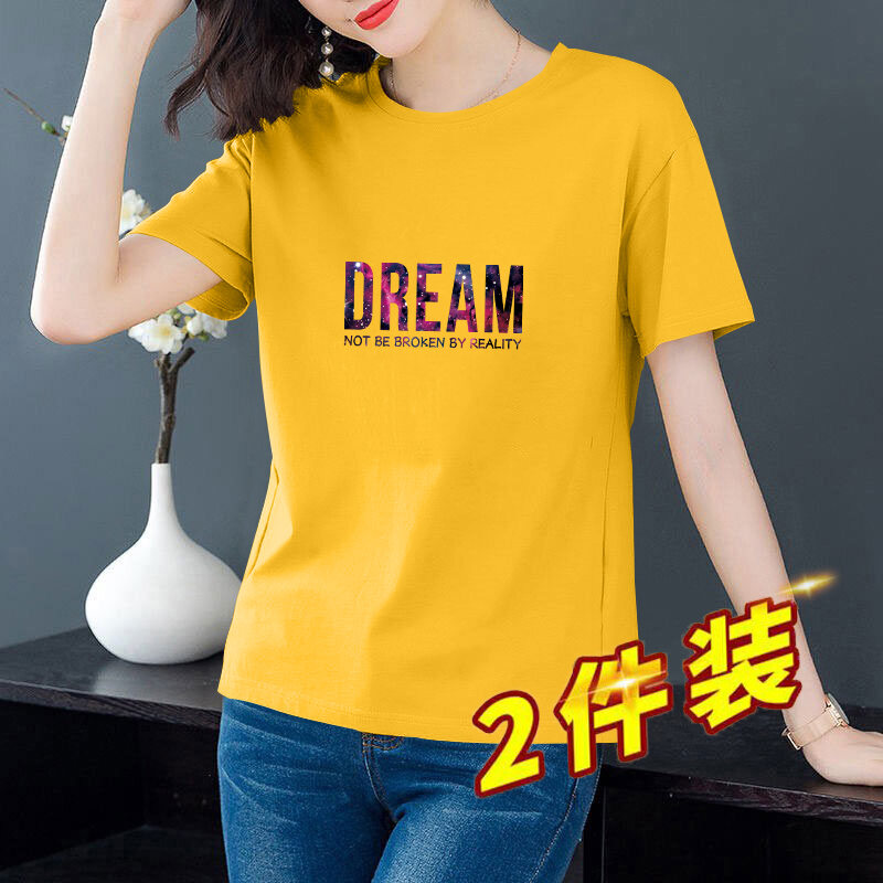 Áo Thun Ngắn Tay 2023 Cotton Cỡ Lớn Trang Phục Cho Mẹ Trung Niên Thời Trang Rộng Rãi Cho Nữ Áo Thun Mẫu Mới Mùa Hè Áo