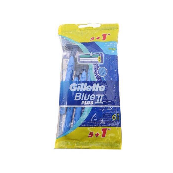 Dao cạo râu Gillette Blue II Plus bịch 6 cây