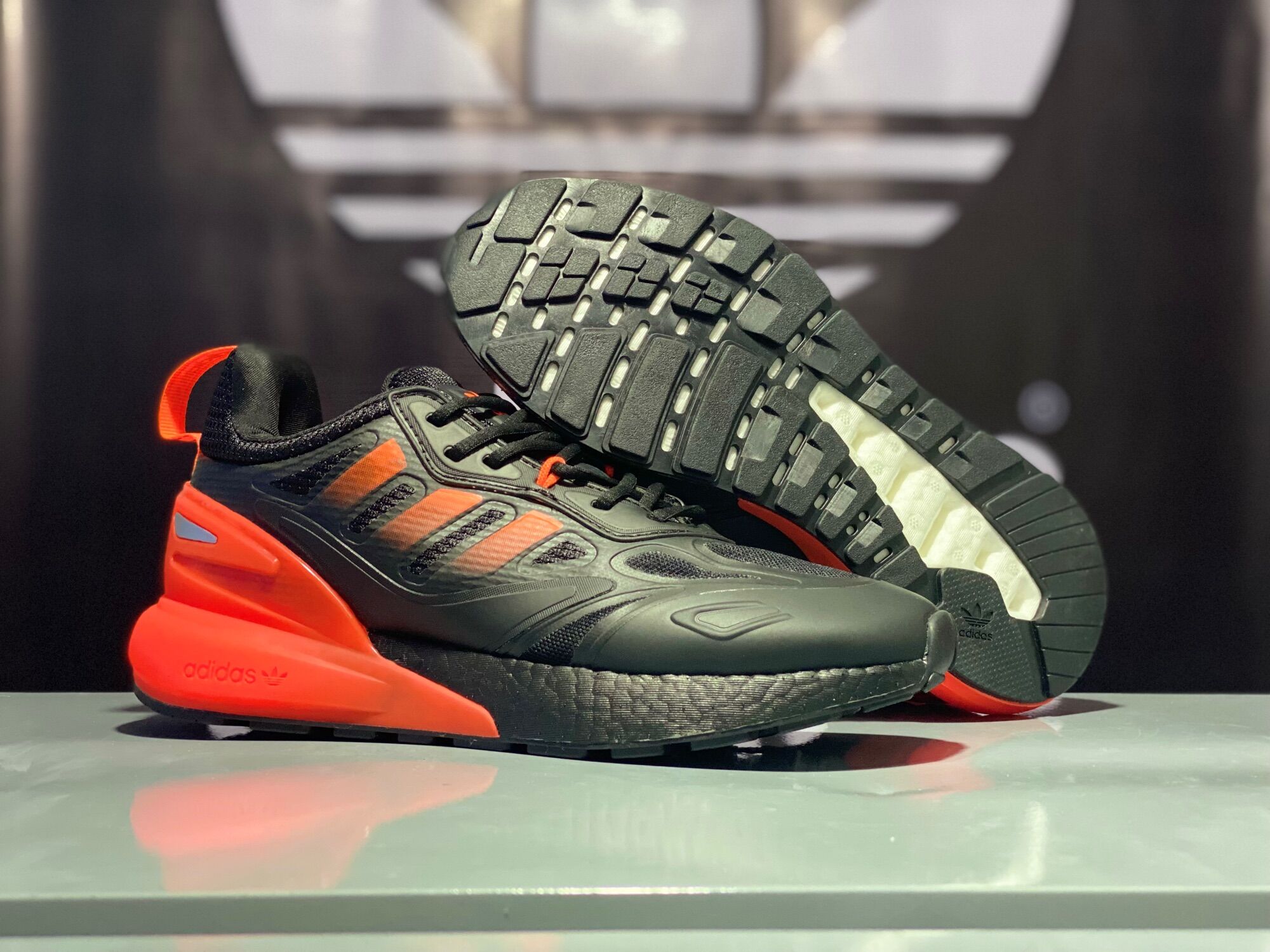 Giày thể thao nam adidas zx 2k boost black/red