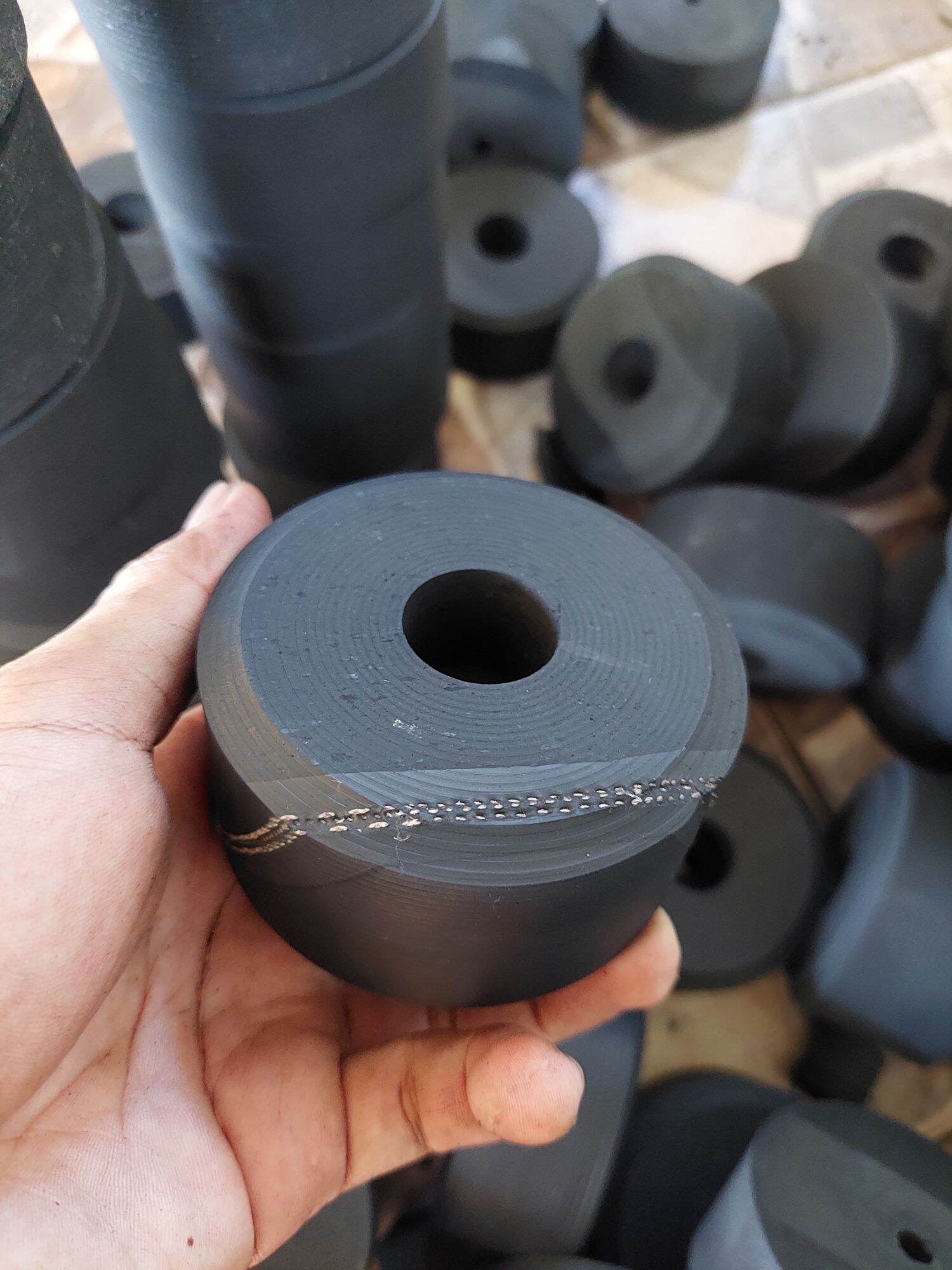 COMBO 4 CÁI CAO SU PHI 60mm CAO 40mm LỖ 10mm