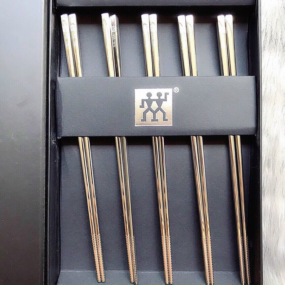 Đũa inox cao cấp Đức - set 10 đôi