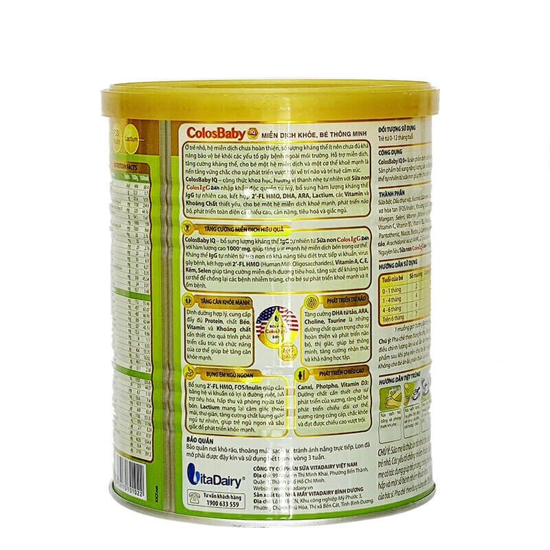 Sữa COLOSBABY IQ Gold 0+ 400g (trẻ từ 0-12 tháng)