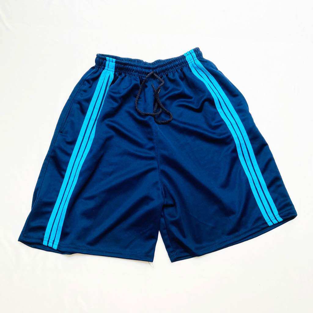 [HCMC] men's 60-75kg short pants men's sports home shorts sleep fit 3-stripe elastic shorts with drawstring qdn04