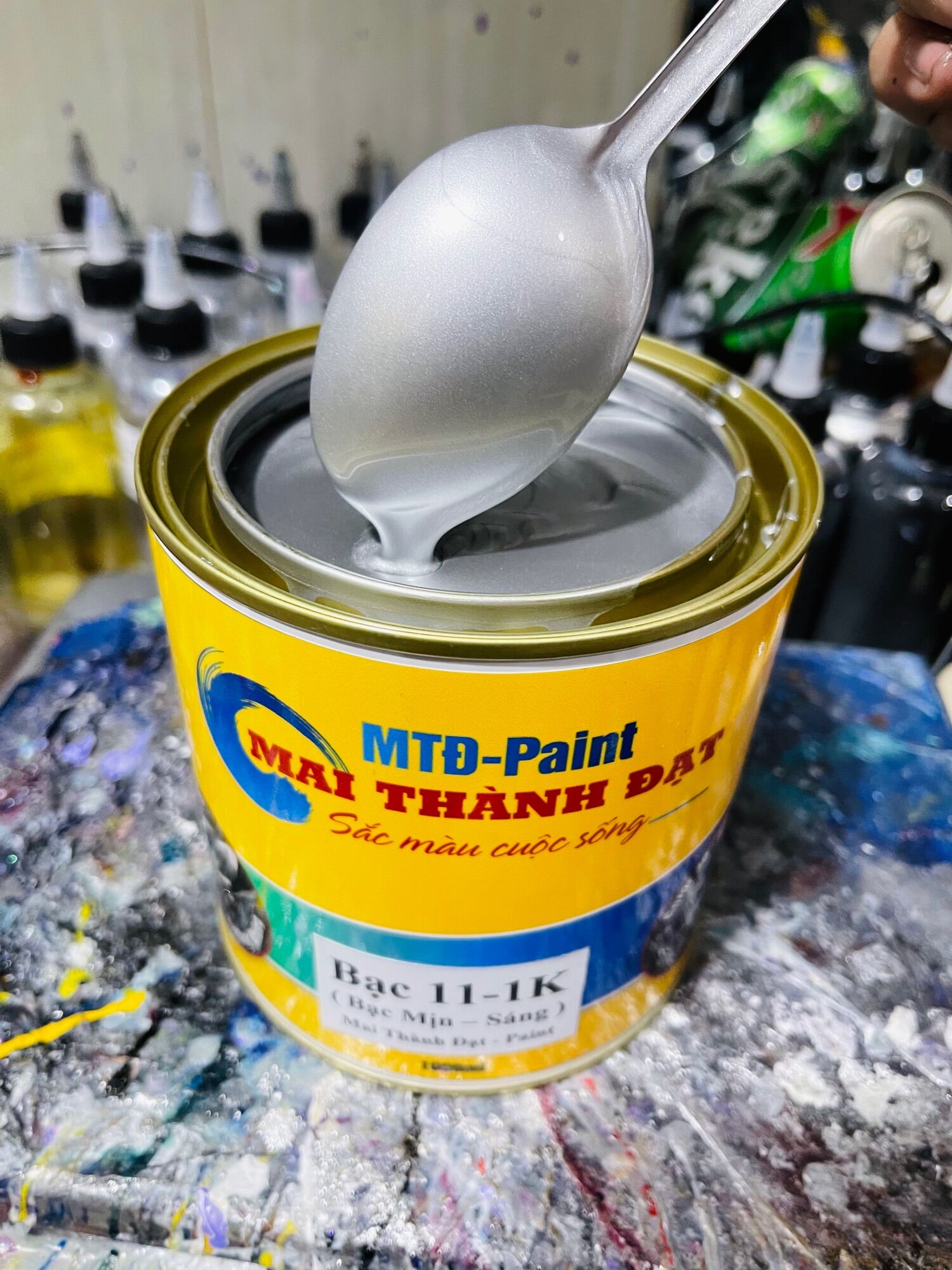 Màu sơn bạc 11-1k maithànhđạt