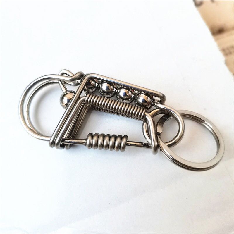 Móc khoá inox 304 thiết kế thủ công độ dày 2 ly