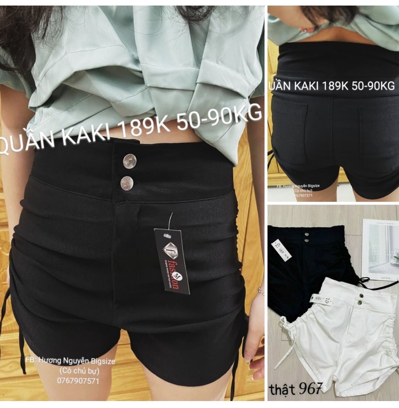 50-90kg Bigsize QUẦN KAKI RÚT DÂY