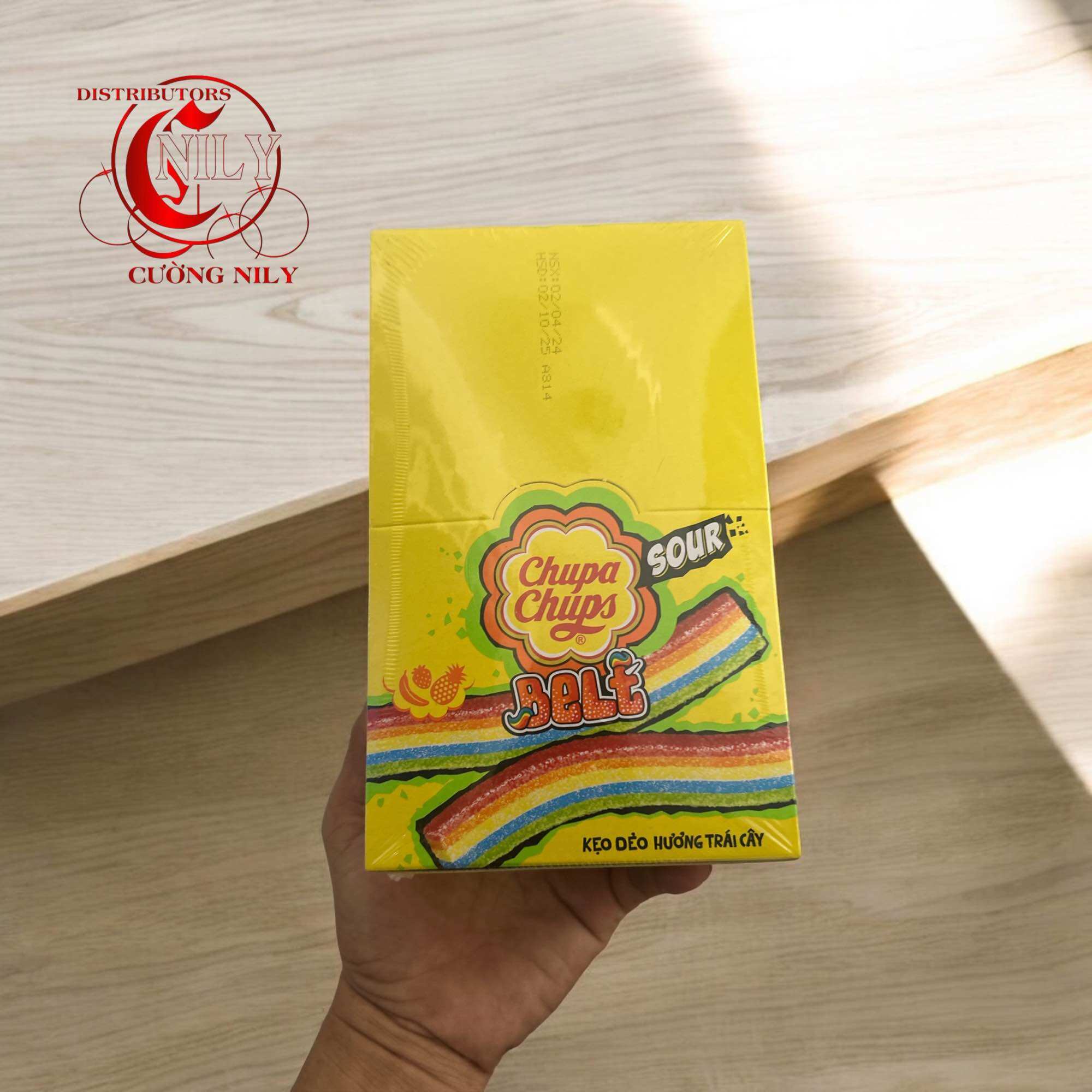 Kẹo dẻo Chupa chups Cầu vồng Hộp 48 thanh 7gr