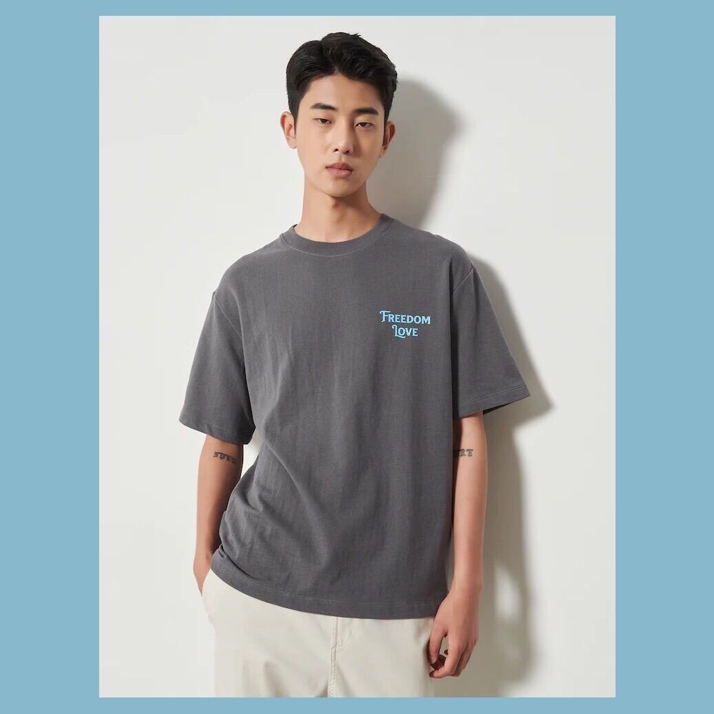 Áo thun 8seconds Freedom Love thun da cá form rộng Oversize • Perftee Store