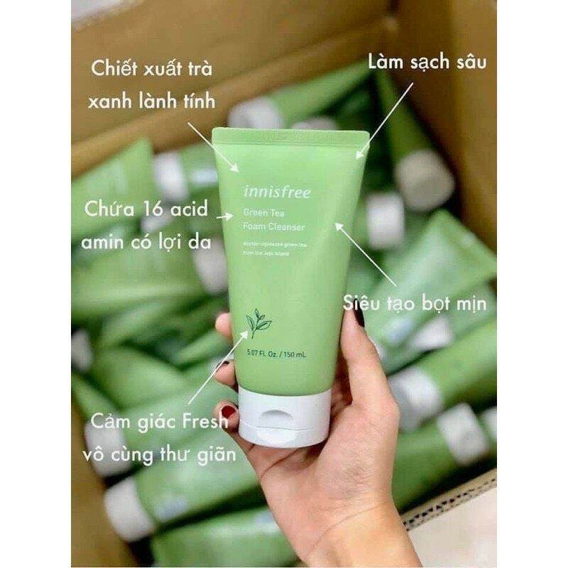 Sửa rửa mặt INNISFREE trà xanh 150ml
