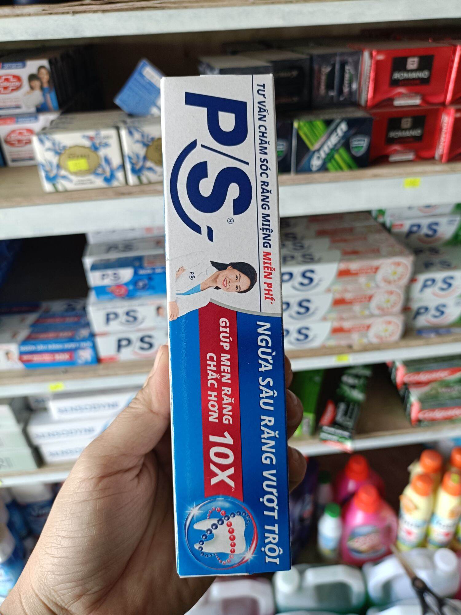 Kem đánh răng PS ngừa sâu răng vượt trội 180g. 