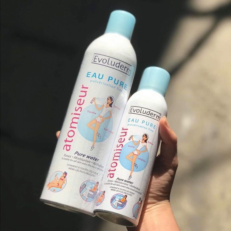[Hoàn tiền 20%] Xịt khoáng cấp nước làm dịu da Evoluderm Pháp