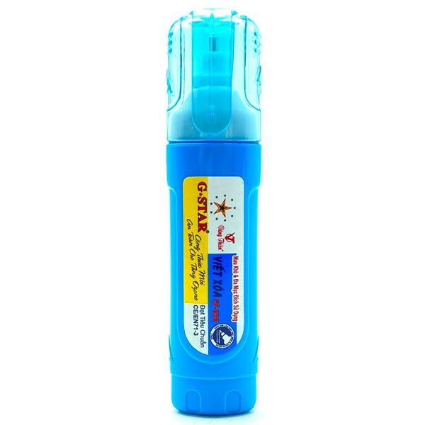 Bút xoá nước Gstar 12ml CP-028 (trắng, xanh, hồng, vàng)