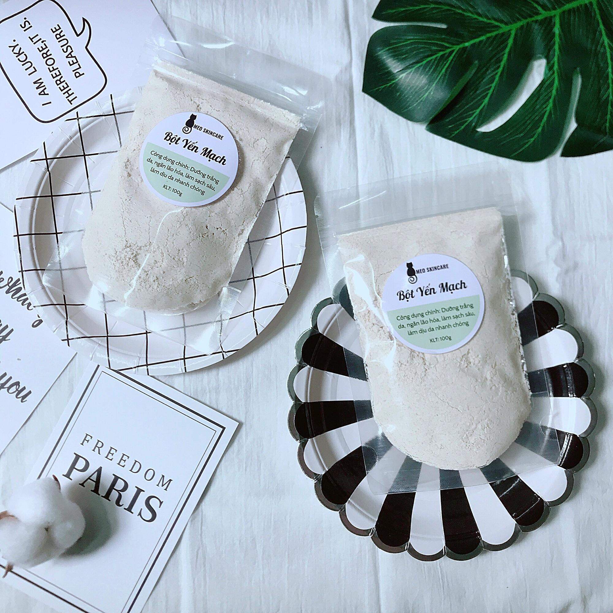 BỘT YẾN MẠCH XAY MỊN ĐẮP MẶT NẠ DƯỠNG TRẮNG DA 100 Gram