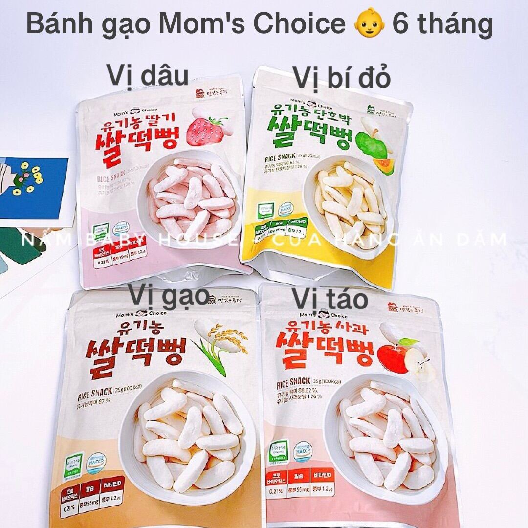 Bánh gạo Mom s Choice Hàn Quốc siêu ngon cho bé ăn dặm từ 6 tháng thumbnail
