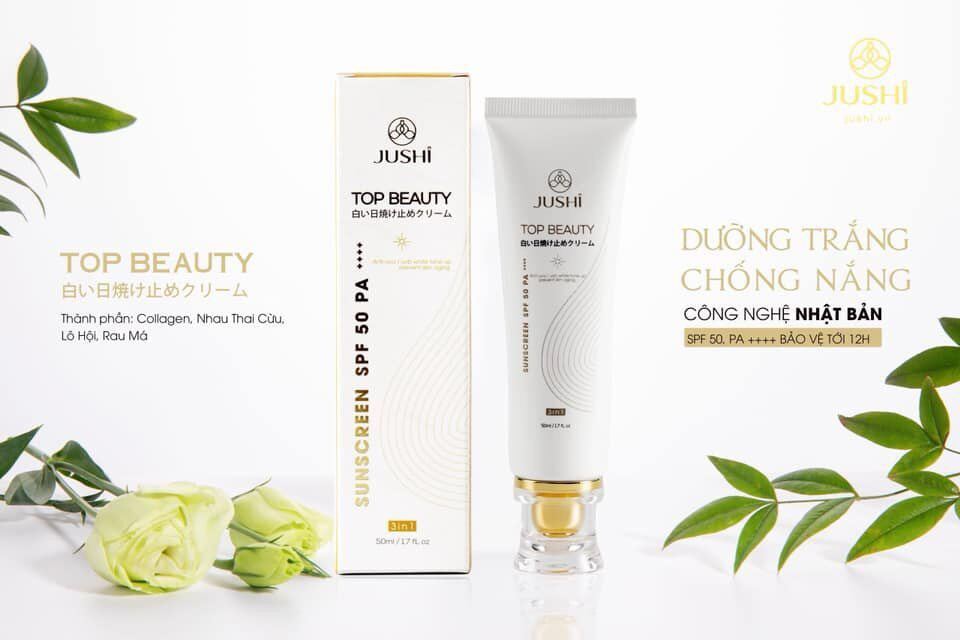 Kem Chống Nắng Vật Lý Jushi Top Beauty Spf 50 Pa ++++ Của Jushi Việt Nam