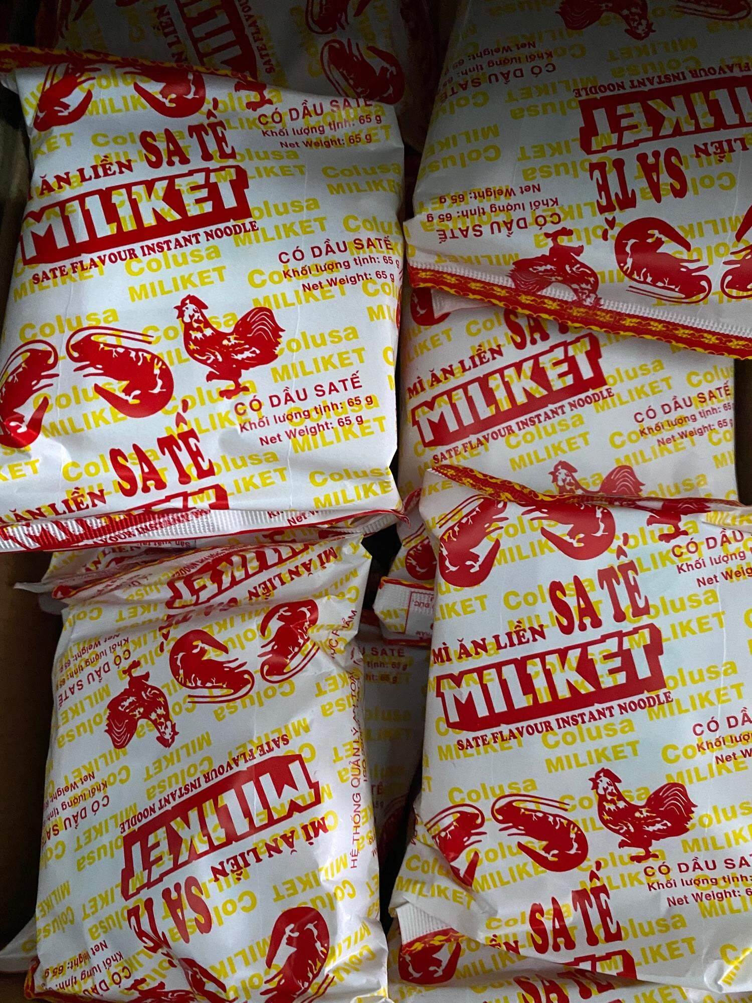 THÙNG MÌ MILIKET SATẾ TÔM 65gx30 gói