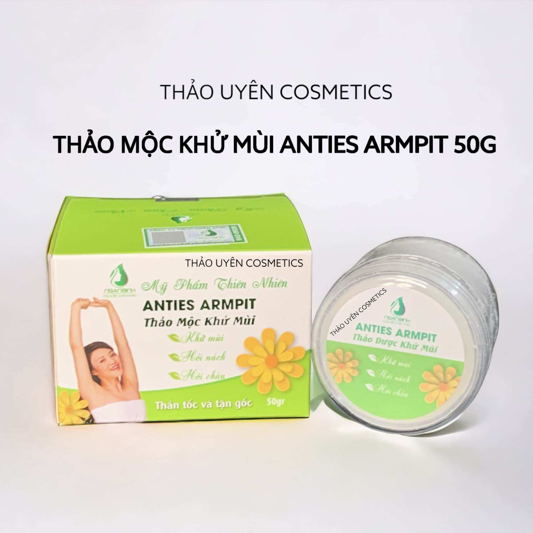 Thảo Mộc Khử Mùi Anties Armpit Ngân Bình 50g Đánh Bay Mùi Hôi Nách, Hôi Chân...