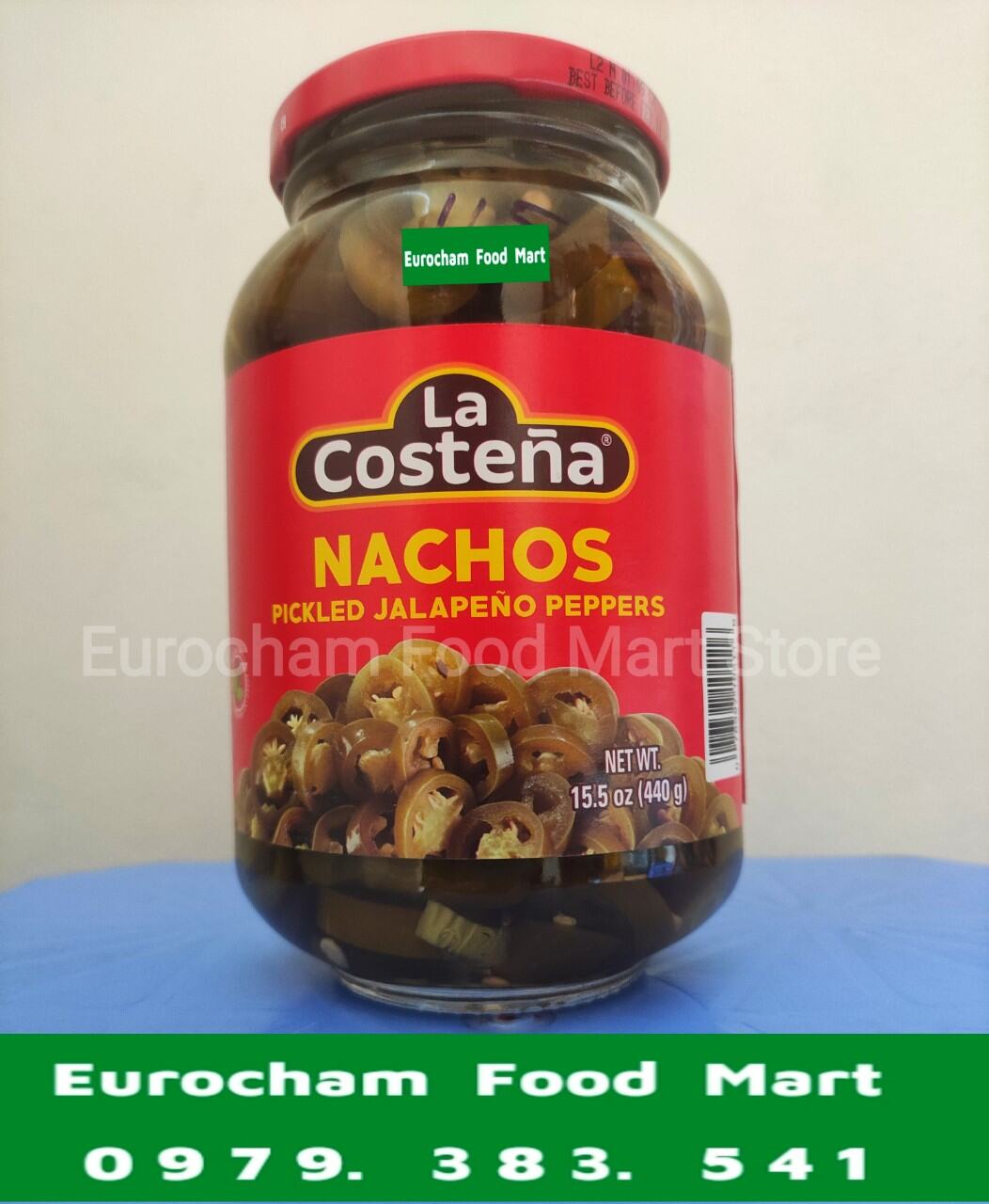 Ớt Cắt Lát Ngâm Nachos Jalapeno Pepper Pickled 440 Gram La Costena